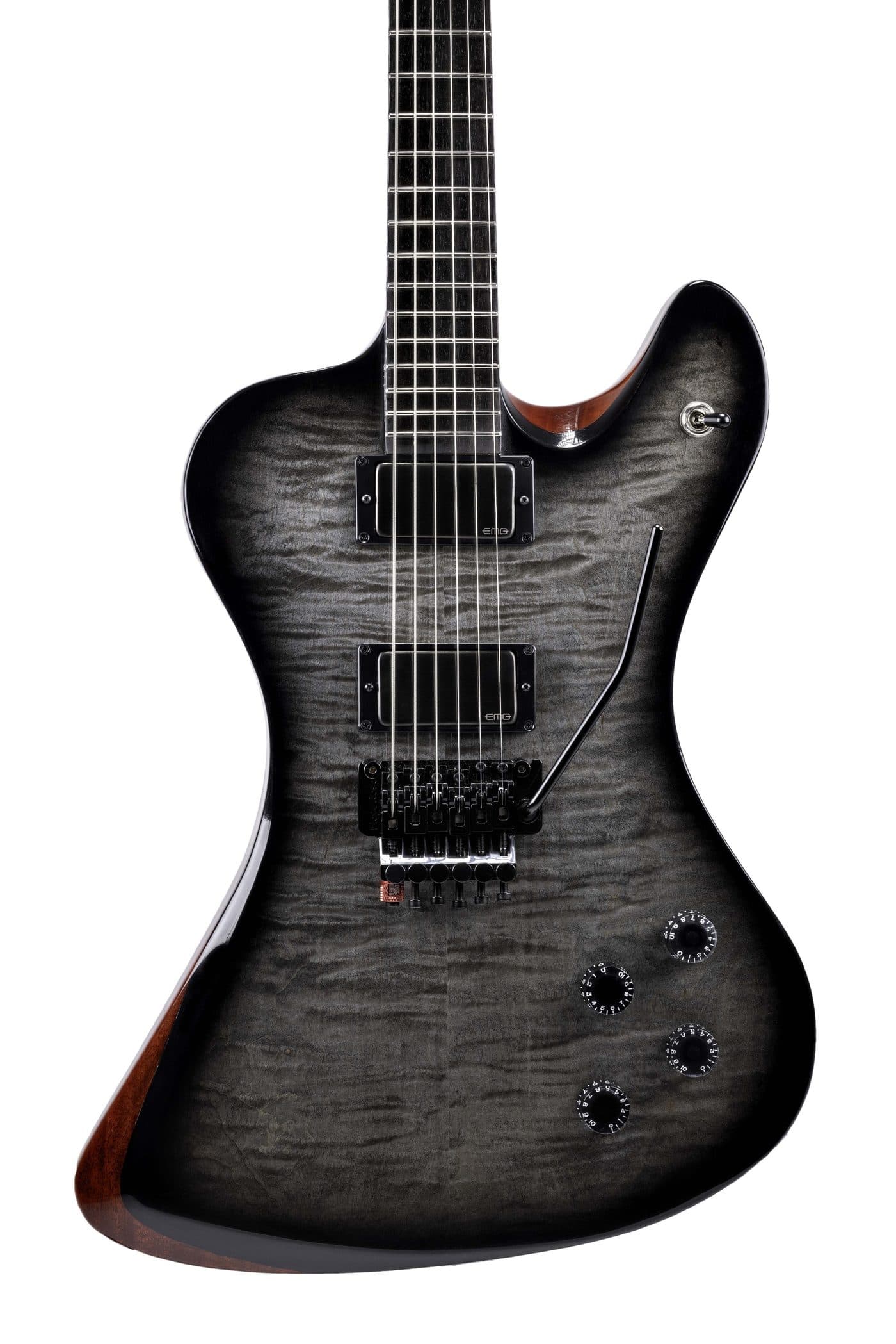 Tatalias Carved Top, Charcoal burst · Floyd Rose